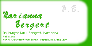 marianna bergert business card